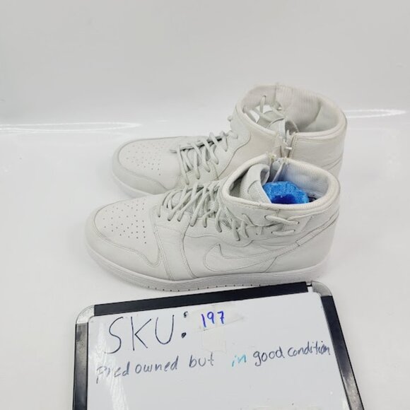 Jordan Women's White 1 Rebel A01530-100 Mid-Top Lace Up Athletic Sneaker Sz 10.5 - Picture 8 of 8